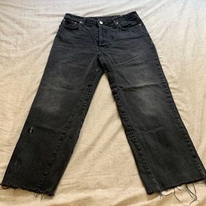 Free People Black Black Jeans